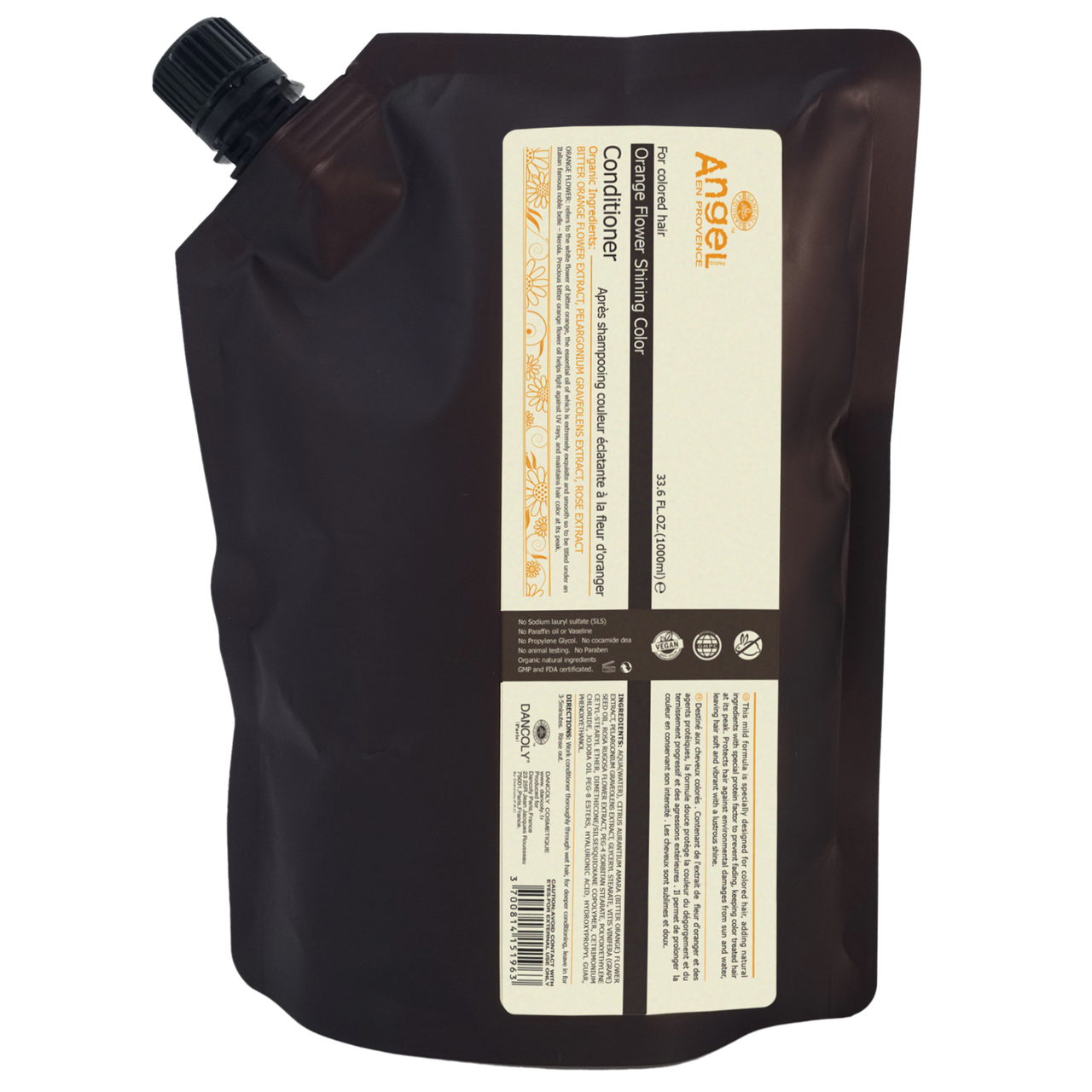 Angel En Provence Orange Flower Colour Shampoo Refill 1000ml
