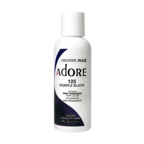 Adore Semi Permanent Hair Colour No. 125 Purple Black 118ml by Adore