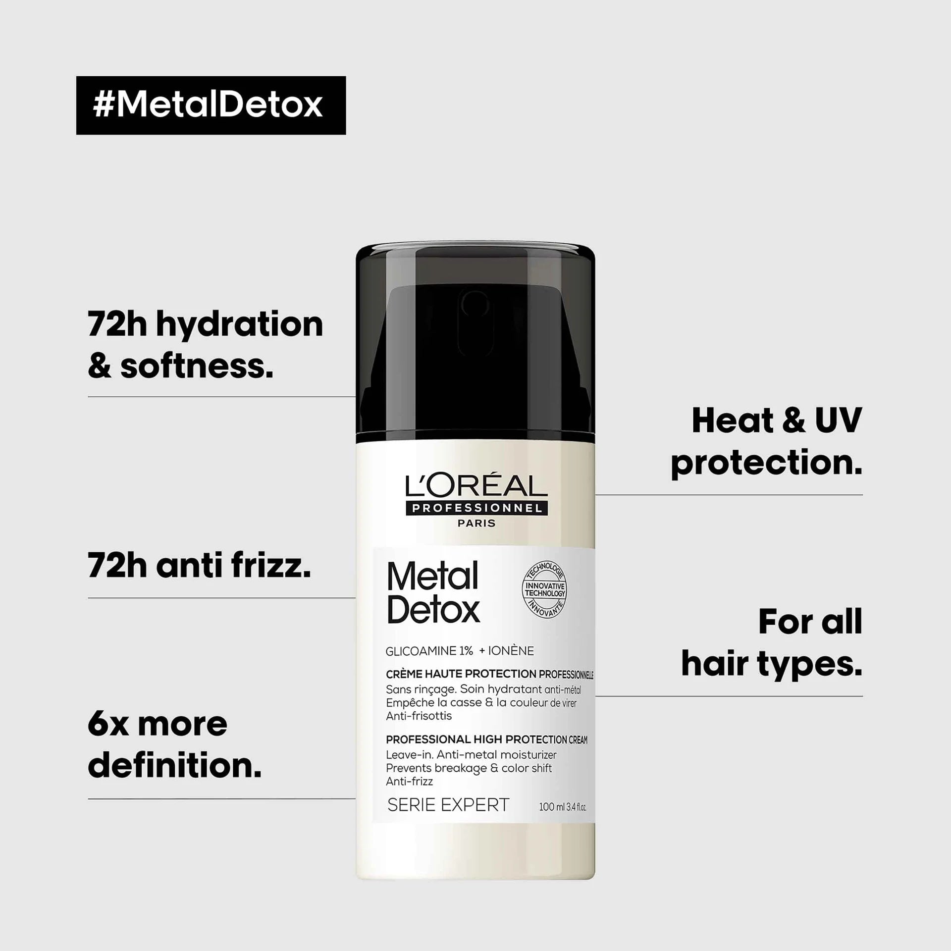 L'Oreal Metal Detox Leave-In Cream 100ml