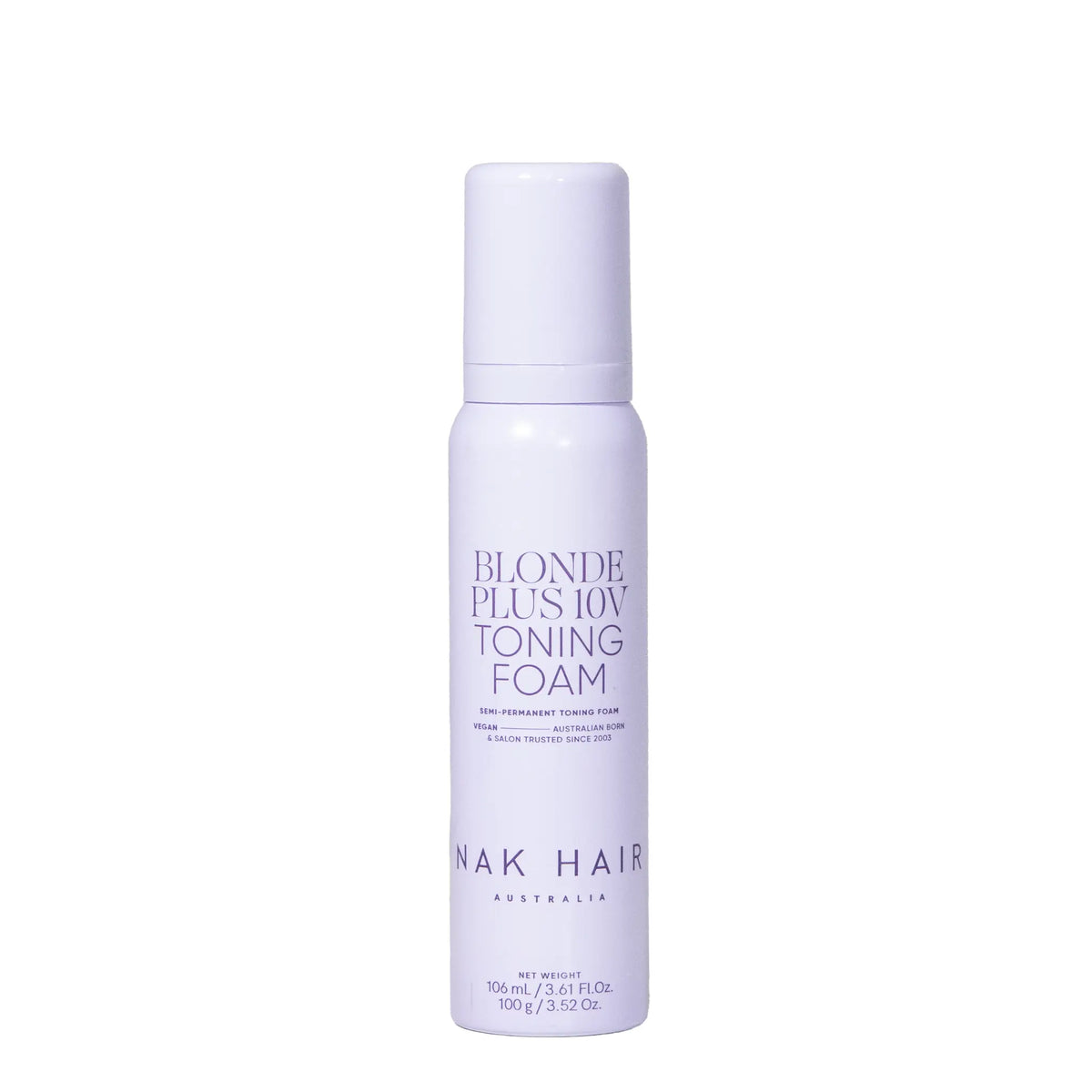 NAK Signature Blonde Plus 10v Toning Foam 100g