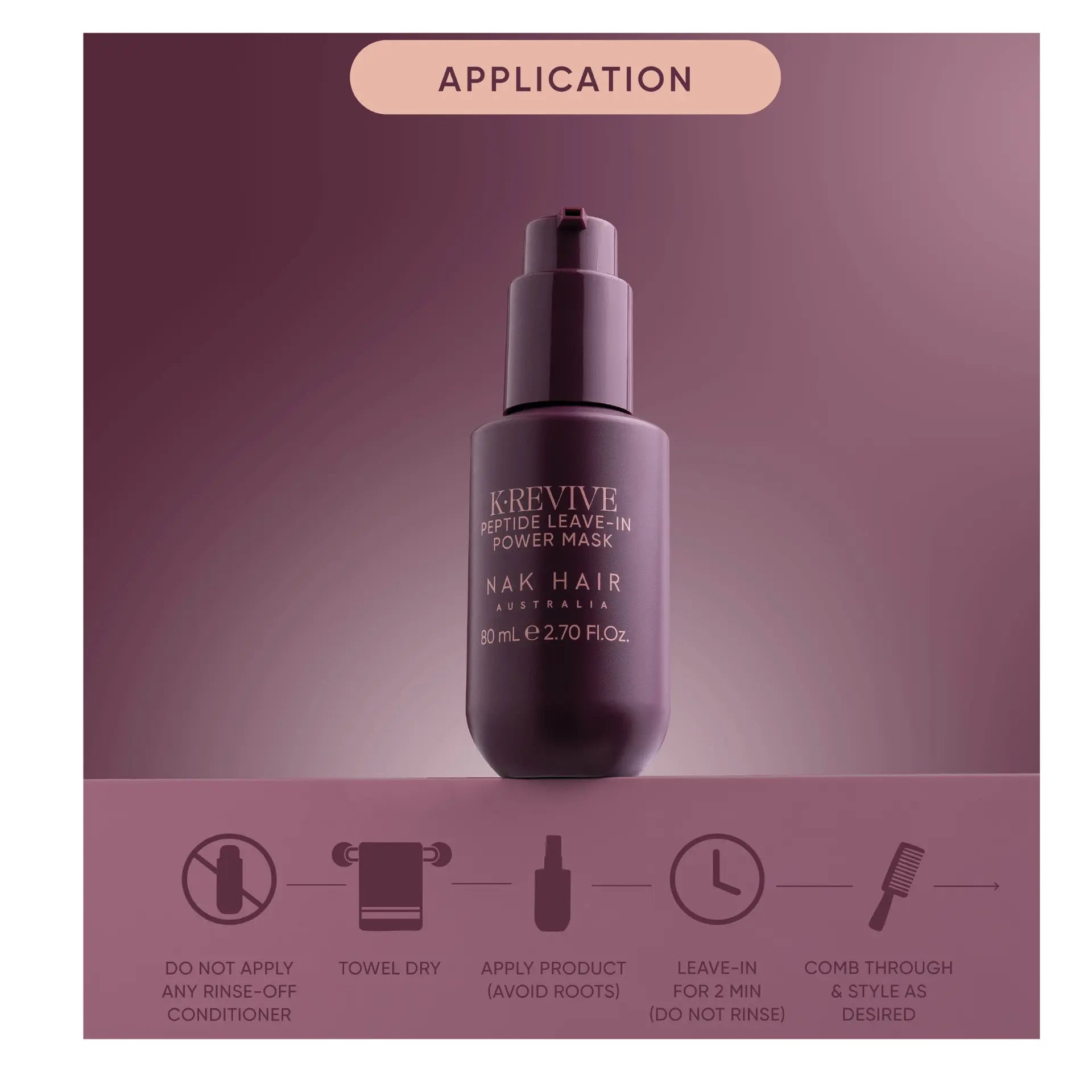 NAK Signature K.Revive Peptide Leave in  Power Mask 80ml