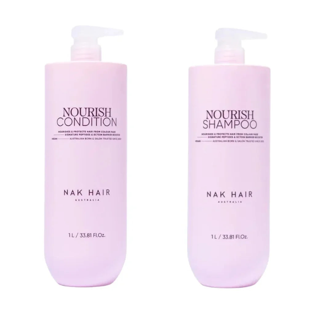 NAK Signature Nourish Shampoo & Conditioner 1L Duo