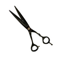 BOB 5.5" Inch Black Edition Stainless Steel Scissors Right Handed (Made in Italy)