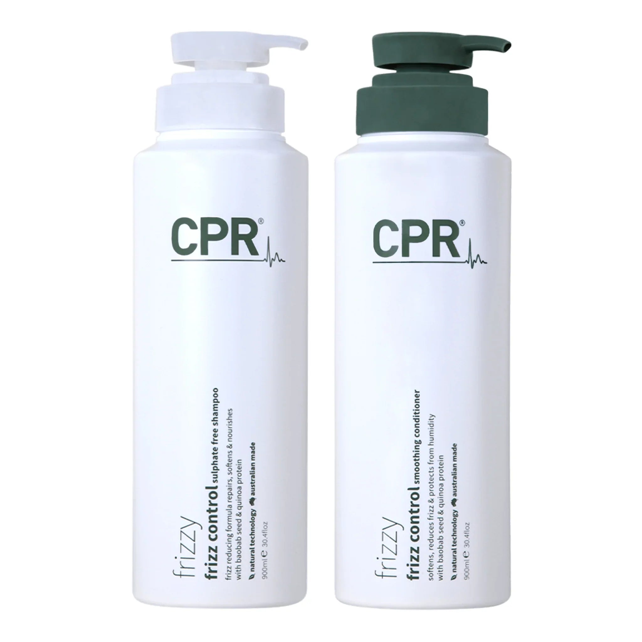 CPR Frizzy Frizz Control Shampoo and Conditioner 900ml Duo Pack