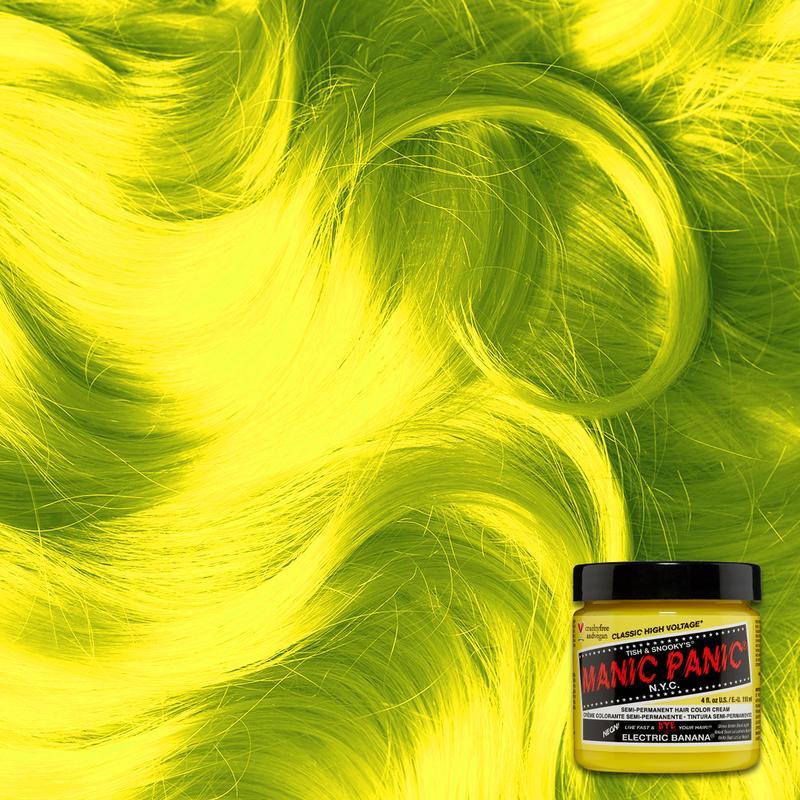 Manic Panic Electric Banana 118ml High Voltage Classic Cream Formula Hair Color by Manic Panic