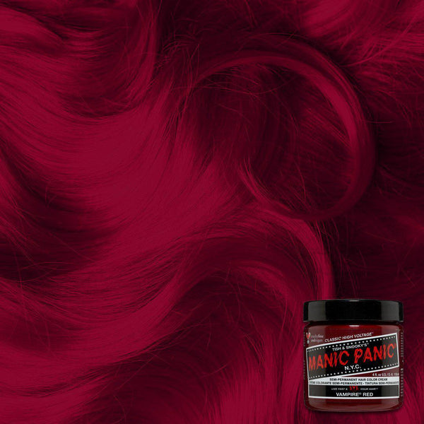 Manic Panic Vampire Red 118ml High Voltage Classic Cream Formula Hair Color by Manic Panic