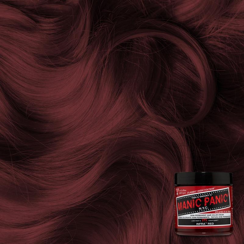 Manic Panic Infra Red 118ml High Voltage Classic Cream Formula Hair Color by Manic Panic
