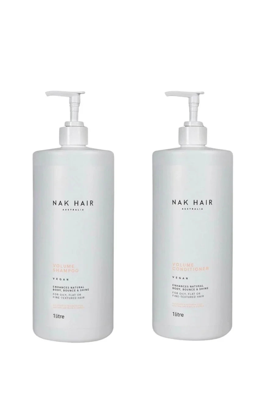 NAK Signature Volume Shampoo and Conditioner 1L Duo