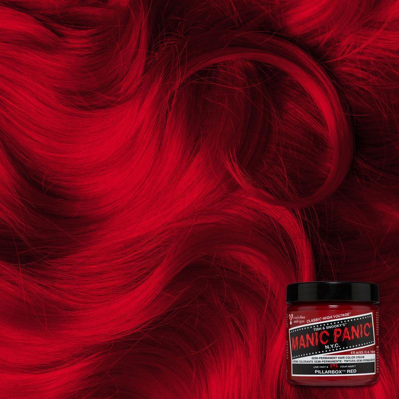 Manic Panic Pillarbox Red 118ml High Voltage Classic Cream Formula Hair Color by Manic Panic