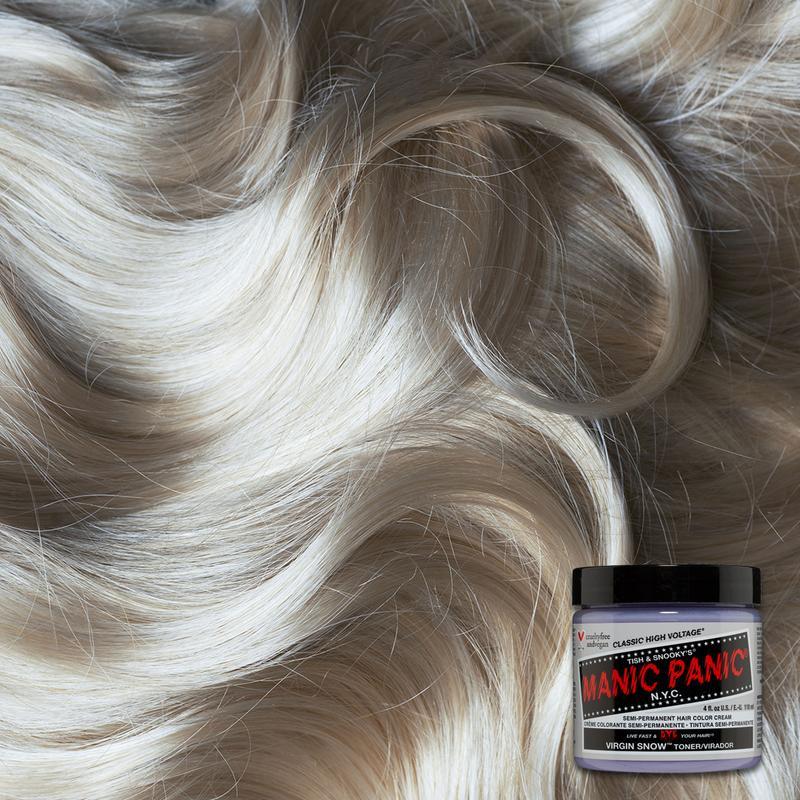 Manic Panic Virgin Snow 118ml High Voltage Classic Cream Formula Hair Color by Manic Panic